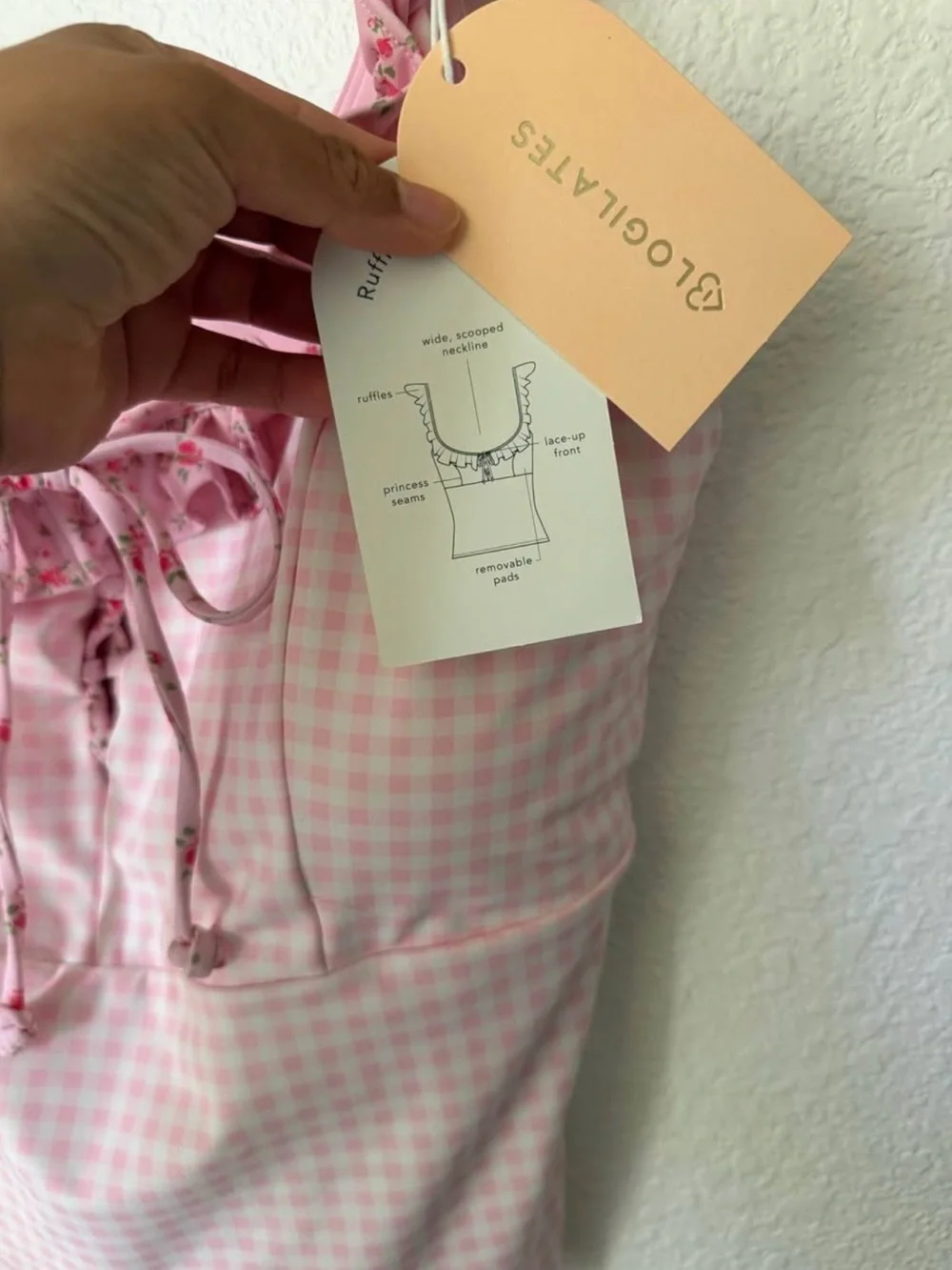 BLOGILATES RUFFLE TIE TOP - Picture 3 of 3